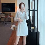 And Autumn High-Grade Thin 2025 Wind Coat Women's Long Spring And Autumn New Double Row Buckle Long Suit