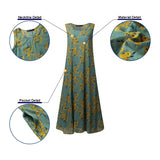 Polka Dot Maxi Dress Women's Sundress 2022 ZANZEA Casual Sleeveless Tank Vestidos Female O Neck Party