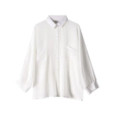 Loose Women Thin Shirt Summer Long Sleeve Perspective Beach Button Up Tops Fashion Solid Casual Ladies Chiffon Sun