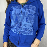 Aesthetic Women Sweatshirt Hoodies Gothic Long Sleeve Zipper Jacket Coat Autumn Streetwear Printed Autumn Hip Hop