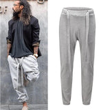 Street Gray Black Joggers Sweatpants Mens Solid Straight Loose Casual Harem Pants Harajuku Oversize Baggy