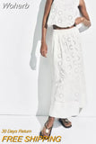 2023 Women Summer 2-Pieces Sets Sweet Solid Embroidery Blouses Tops and Skirts Female Elegant Street Two Suits Clothing-Outfit