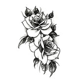 Waterproof Temporary Tattoo Stickers Black Somnus Flower Plant Small Size Tatto Flash Tatoo Fake Tattoos for Man Kid Girl