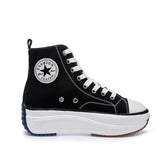 Shoes Women Trainers Women High Top Sneaker Lady Autumn Female Footwear Breathable Girl White Black Sneakers QW-62