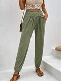 Trousers Temperament Leisure Loose Pocket High