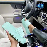 2021 Women Luxury Shoes Slipper Summer PU Leather Women's Sandal Casual Slides Outdoor Female Flip