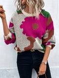 Autumn And Winter Round Collar Long Sleeve Knitted Fashion Tie With A Casual Jacket Sweater