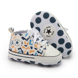 Boys Girls First Walkers Shoes Infant Toddler Soft Sole Anti-slip Baby Shoes Newborn Canvas Baby Sports Sneakers