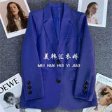 Green Suit Jacket Woman 2025 Spring And Autumn New Leisure Temperament High-End Sense Fried Street Small Suit Suit