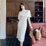 French Temperament Court Hollow Lace A Dress Summer Collar Thin Dress