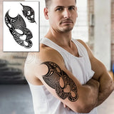 Waterproof Temporary Tattoo Sticker Pirate Ship Skull Flag Tatoo Water Transfer Fake Tatoo Flash Tatto Woman Man Kid 14.8*21