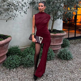 Women's Clothing 2025 Spring And Summer New Fashion Folding Ribbon With Hip Irregular Sleeveless