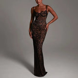 Women's Dress 2025 New Lace Sling Skirt Fashion Dress Dress Dress Body Sexy Dress