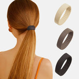 Ponytail Holder Hair Tie Foldable Hair scrunchies Silicone Stationarity Elastic Hair Band Simple hair accessories 601-1-Outfit