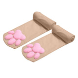 Cat Paw Socks for Women Girls Kawaii 3D Cat Claw Toe Beanies Cute Gift Lolita PawPads Cosplay Cat Paw Pad Thigh High