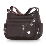 Handbags Messenger Bag Washed Nylon Lightweight Waterproof Shoulder Bags Fashion Zipper Crossbody Bag Purse Collect