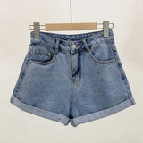 Women Denim Vintage Summer Basic Simple All-match Hot Sale High Waist Leisure Ulzzang Ladies Streetwear Chic Classic