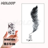 Water Transfer Sexy Tattoo Swallow Bird Tattoo Body Art Waterproof Temporary Fake Flash Tattoo for Man Woman Kid