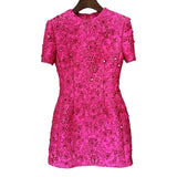 New Star Fashion Rosy Series Of Brocing Heavy Industry Nails Short Sleeve