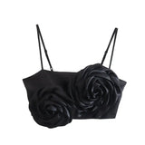 New Summer Embossed Flower Halter Jacket With Solid Color Vest-Outfit