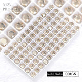 Lanziter 8*8mm 10pcs Kawaii Crystal Nails Art Decoration Rhinestones Parts Glass Claw Hexagon Charms Supplies For