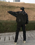 Baseball Jersey Clothes Men Leather Jacket Motorcycle Windbreaker Autumn Winter Hip-hop Embroidery Loose Casual Women Top
