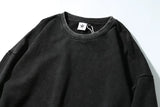 Autumn Loose Vintage Washed Solid Round Neck Hooded Street Wind Terry Thin Section Hoodie Pure Cotton Casual