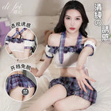 Night Swearing Underwear Pajamas Free From Female Students Wearing JK Uniform Sailors Seduced Hot Characters To Dress Up Pure