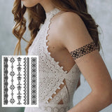 Temporary Tattoo Stickers Rose Sapphire Red Flower Fake Tatto Waterproof Tatoo Back Leg Arm Belly Big Size for Women Men