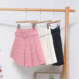 And Winter New Coarse Flowers Of The Hundred-Fold Skirt Pink Skirt High Waist Slim Skirt A Word Anti-Light Skirt