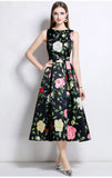 Tea Break Print Slings With Open Shoulder Dress Female Summer Sexy Hot Girl Holiday Beautiful