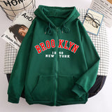 New Zipper Hoodie Los Angeles California Coat
