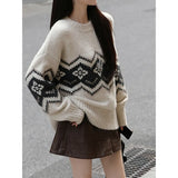 Goods In The Ocean With Half-High Collar Knitted Women 2025 Autumn New Lantern Sleeve Cashmere Bottom Sweater