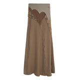 Is A Vintage Style Irregular Paste Splicing Long Fishtail Skirt Temperament Babes Niche Design Open