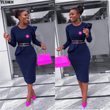 Style Dresses For Women 2023 Africa Clothing Summer Elegant Ankara Dresses Super Elastic Fashion African Dress For Lady-Outfit