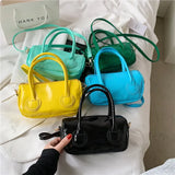 Female Bag New Simple Large-capacity Shoulder Bag PU Leather Zipper Messenger Bag Boston Fashion Handbags for Women