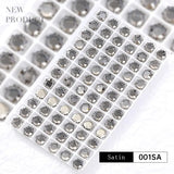 Lanziter 8*8mm 10pcs Kawaii Crystal Nails Art Decoration Rhinestones Parts Glass Claw Hexagon Charms Supplies For