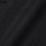 Kliou Breast Wrap Sexy Hot Bandage Top Women Sleeveless Backless Solid Fashion Party Clubwear Bodycon Cropped Tank