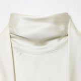 New Fashion Temperament Women's Silk And Fern Texture Scarf Dress