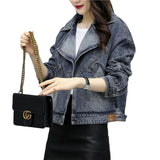 Woherb 2024 New Korean Version Of Temperament Denim Coat Female Student Fashion Versatile Korean Version Ins Tide Web Red Trend-Outfit