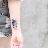 Tattoo Sticker Mermaid Little Element Small Devil Fish Jellyfish Whale Sea Animal Water Transfer Temporary Fake Body Art