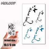 Water Transfer Tattoo Skull Cyclops Pirate Tattoo Body Art Waterproof Temporary Fake Flash Tattoo for Man Woman Kid