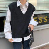 Women Sweater Vest Pullover Japanese Style Ulzzang Fresh Lovely Students High Quality Leisure Loose All Match Trendy