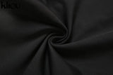 Kliou new jumpsuit women elastic hight casual fitness sporty rompers sleeveless zipper activewear skinny summer