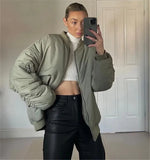 Autumn And Winter Men And Women With The Same Loose Zip Cotton Flying Jacket Women Ins Small Fragrant Style Baseball