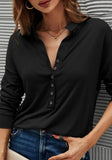 Formal Turn-down Collar Long Sleeve Solid