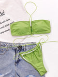 Green Sexy Halter Thong