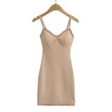 Fashion Women's Sexy Hot Girls Lace Breast Cushion Suspender Dress Spring And Summer Fashionable Hip Skirt-Outfit