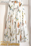 Spring Summer Women Midi Skirt Chiffon Floral Printed Skirt High Waist Casual Bohemian Beach Fashion Casual Skirts QT118-Outfit