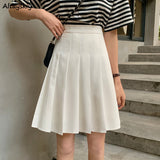 Pleated Women High Waist Summer Knee-length Preppy Style Harajuku Y2k Hot Sale Street School Cosplay Casual Female